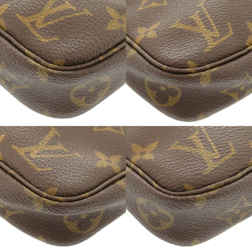 LOUIS VUITTON Authentic Brown Monogram Pochette Pouch - Picture 5 of 11